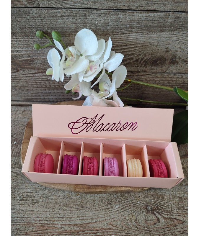 Coffret Macarons Rose